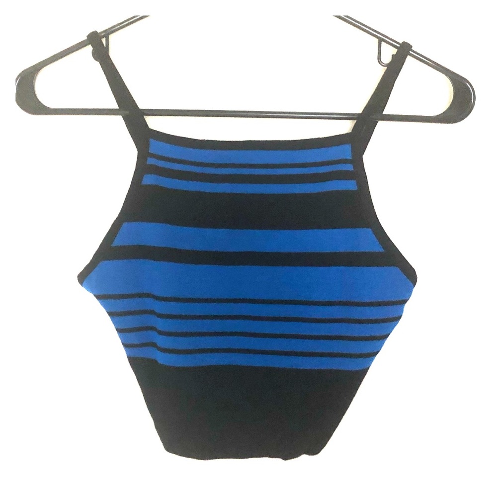 NWOT Striped Crop Top